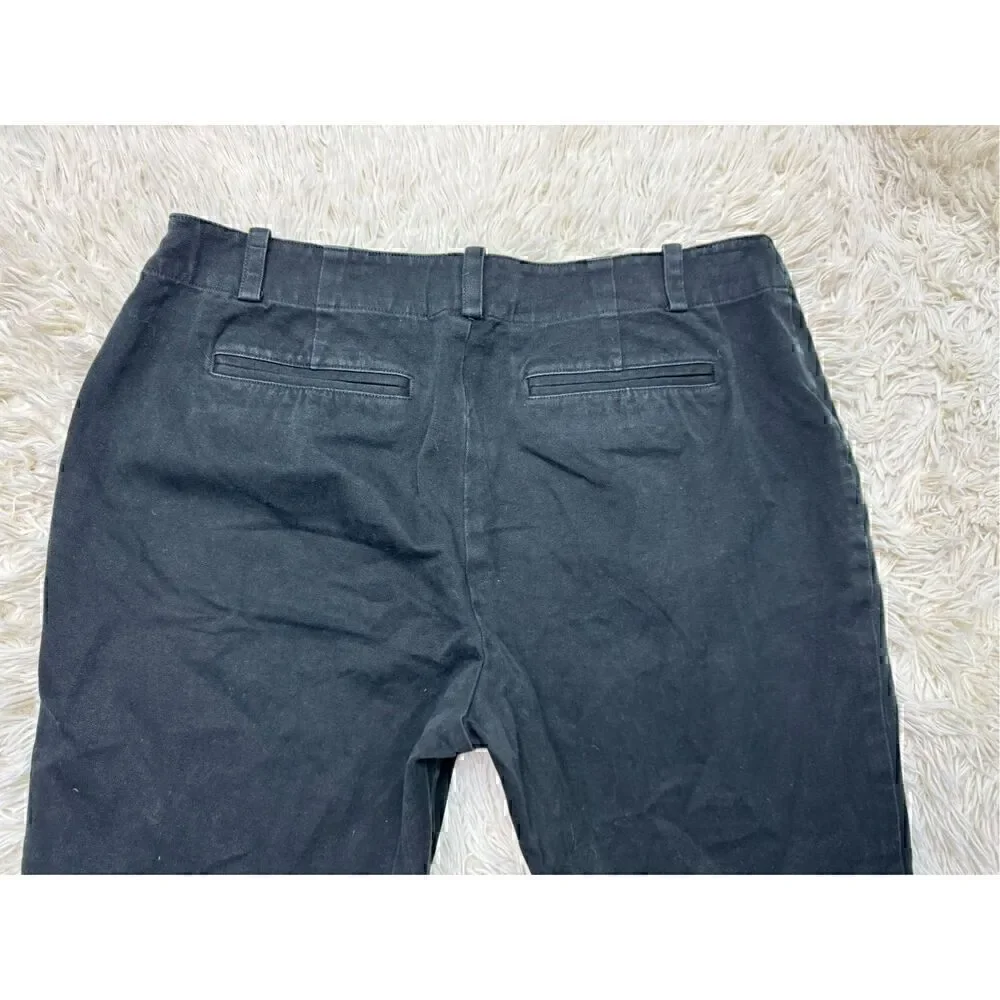 Women’s Lauren Ralph Lauren High Rise Petite Black Crop Pants Size 12 Petite